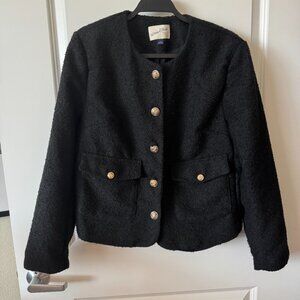 Universal Thread Textured Gold Button Jacket NWOT Large